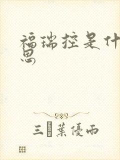 福瑞控是什么意思