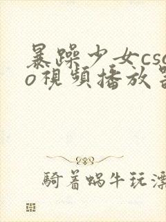 暴躁少女csgo视频播放器推荐