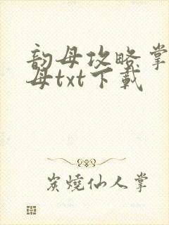 韵母攻略掌中美母txt下载