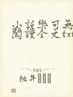 小说乐可无弹窗阅读全文txt金银花