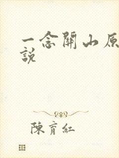 一念关山原著小说