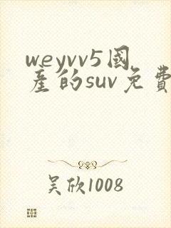 weyvv5国产的suv免费