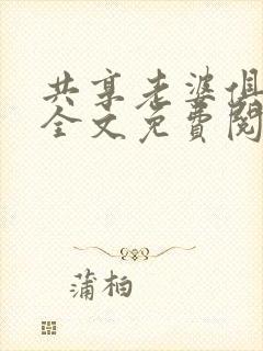 共享老婆俱乐部全文免费阅读