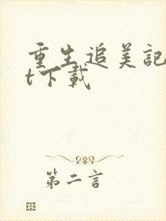 重生追美记txt下载