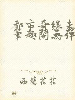 都市奇缘未删节笔趣阁无弹窗