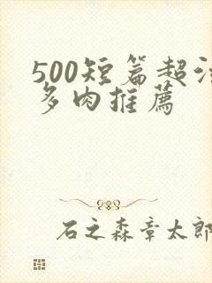 500短篇超污多肉推荐