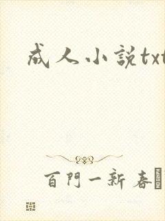 成人小说txt