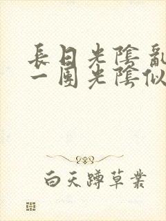 长日光阴 乱作一团光阴似箭