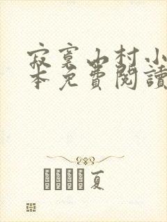 寂寞山村小说全本免费阅读