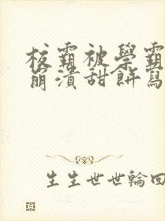 校霸被学霸玩到崩溃甜饼写手