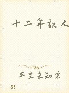 十二年故人戏