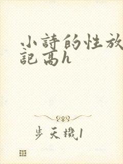 小诗的性放荡日记高h