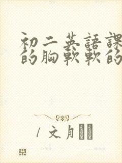 初二英语课代表的胸软软的