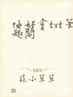 他好会txt笔趣阁