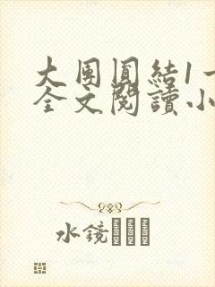 大团圆结1一6全文阅读小说