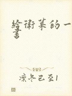 给卫莱的一封情书