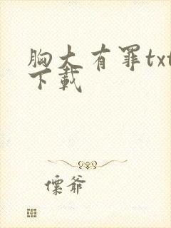 胸大有罪txt下载