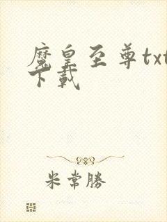 魔皇至尊txt下载