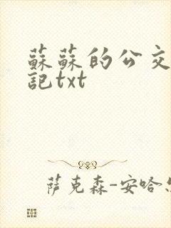 苏苏的公交车日记txt