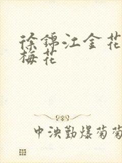 徐锦江金花瓶楷梅花