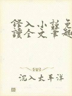 锋入小说免费阅读全文笔趣阁