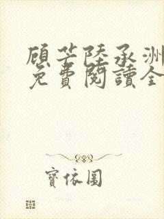 顾芒陆承洲小说免费阅读全文免费阅读下载