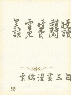 吴雪晴赵晓东小说免费阅读