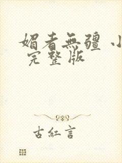 媚者无疆 小说 完整版