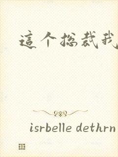 这个总裁我要了