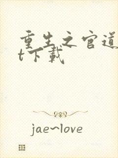 重生之官道txt下载