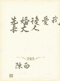 先婚后爱我的市长大人