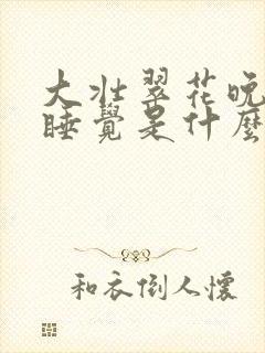 大壮翠花晚上不睡觉是什么电视剧