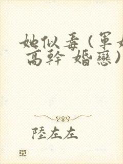 她似毒 (军婚 高干 婚恋)完结