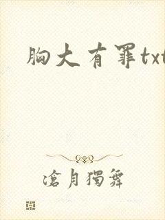 胸大有罪txt