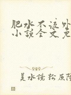 肥水不流外人田小说全文免费阅读全本免