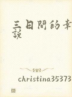 三日间的幸福小说