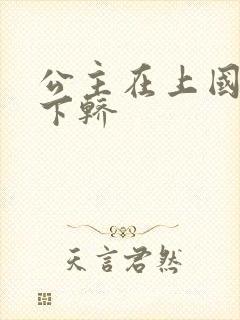 公主在上国师请下轿