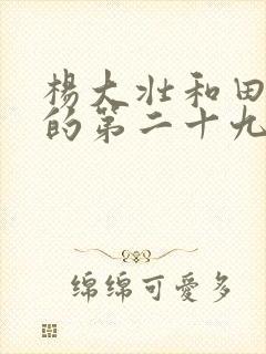 杨大壮和田桂花的第二十九