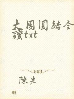 大团圆结全文阅读txt