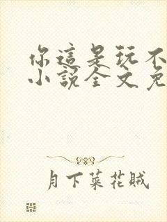 你这是玩不起呀小说全文免费阅读