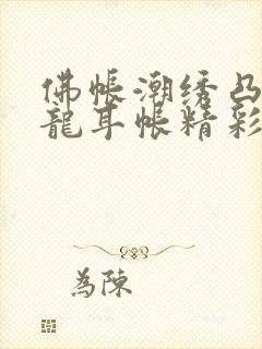 佛帐潮绣凸浮双龙耳帐精彩片段