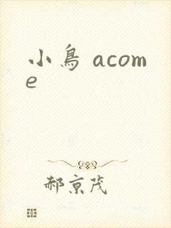 小鸟 acome