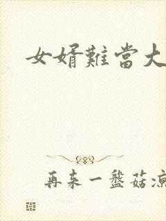 女婿难当大结局