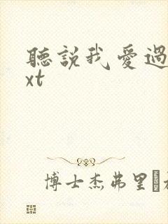 听说我爱过你txt