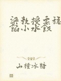 梁教授要稳住肉馅小水饺