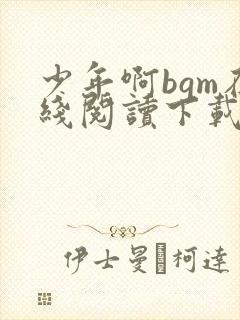 少年啊bgm在线阅读下载免费