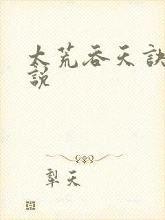 太荒吞天诀 小说