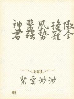 神医凰后傲娇暴君强势宠全文免费阅读