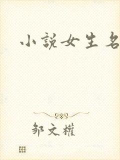 小说女生名字