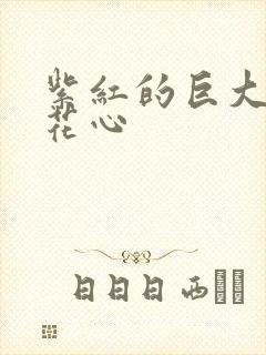 紫红的巨大顶开花心